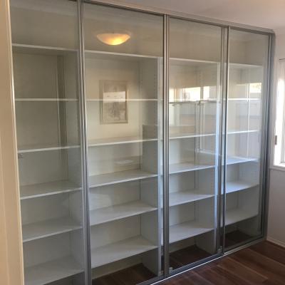 Clear Glass Office Storage