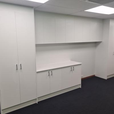 office fit out with space for free standing printer 